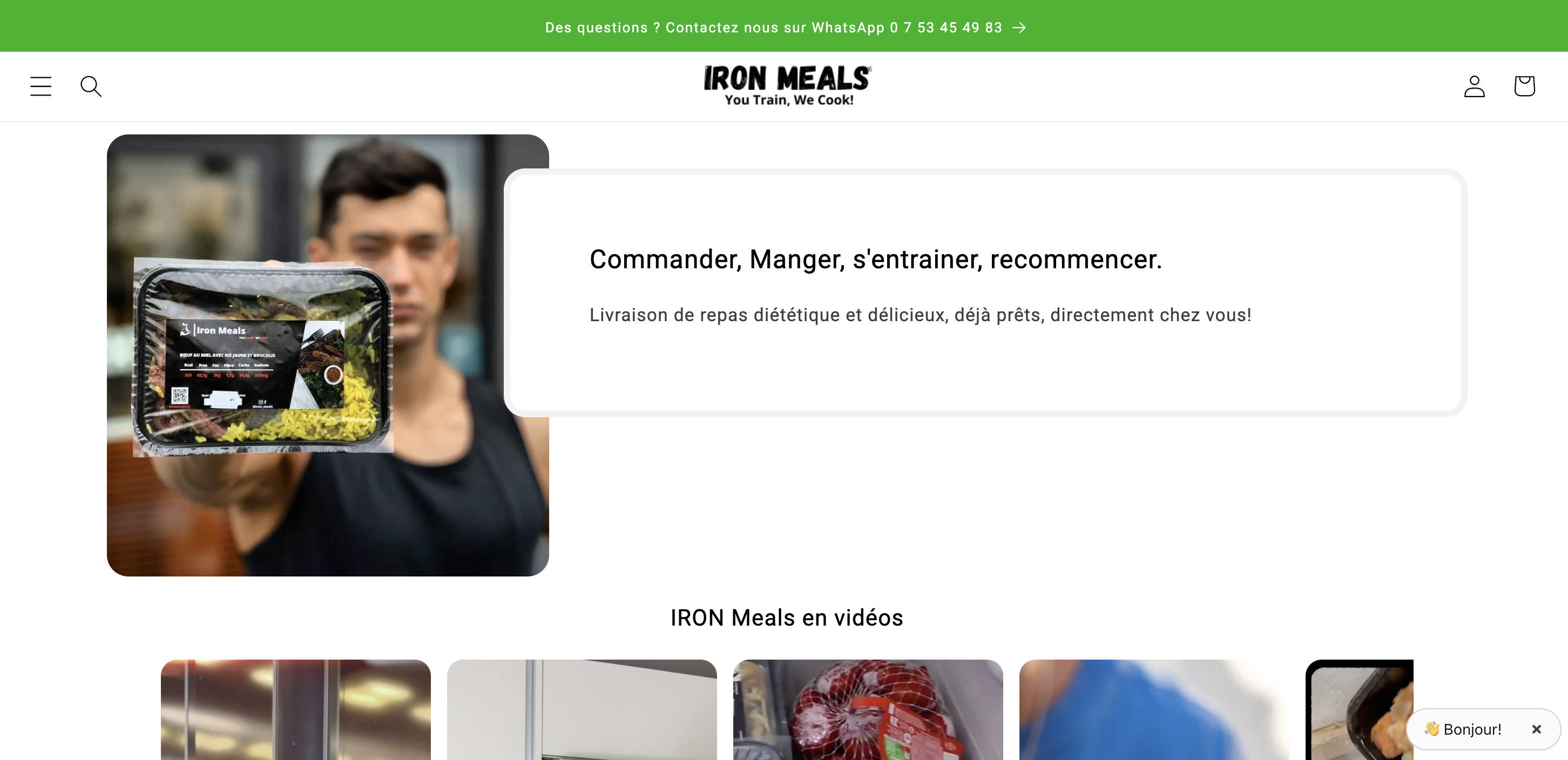 Projet Shopify Iron Meals